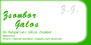 zsombor galos business card